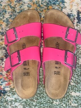Birkenstock Pink Arizona Two-Strap Sandals